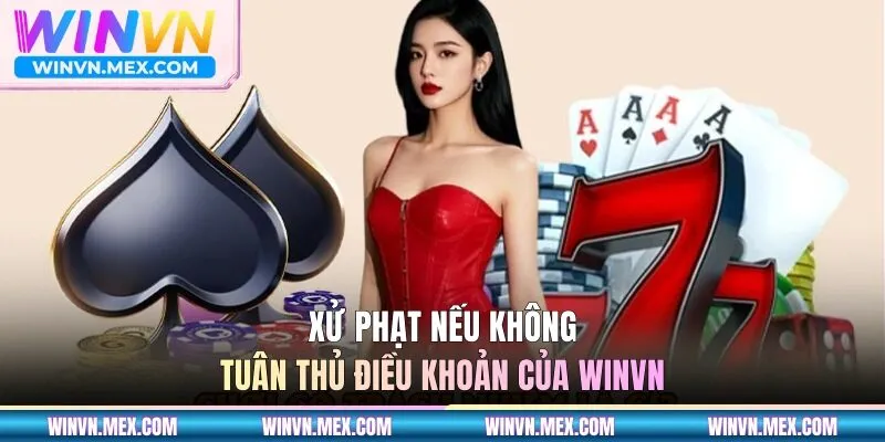 Xử phạt nếu không tuân thủ điều khoản của WINVN